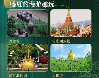 悦享版纳 昆普版双飞6日 昆明、普洱、版纳